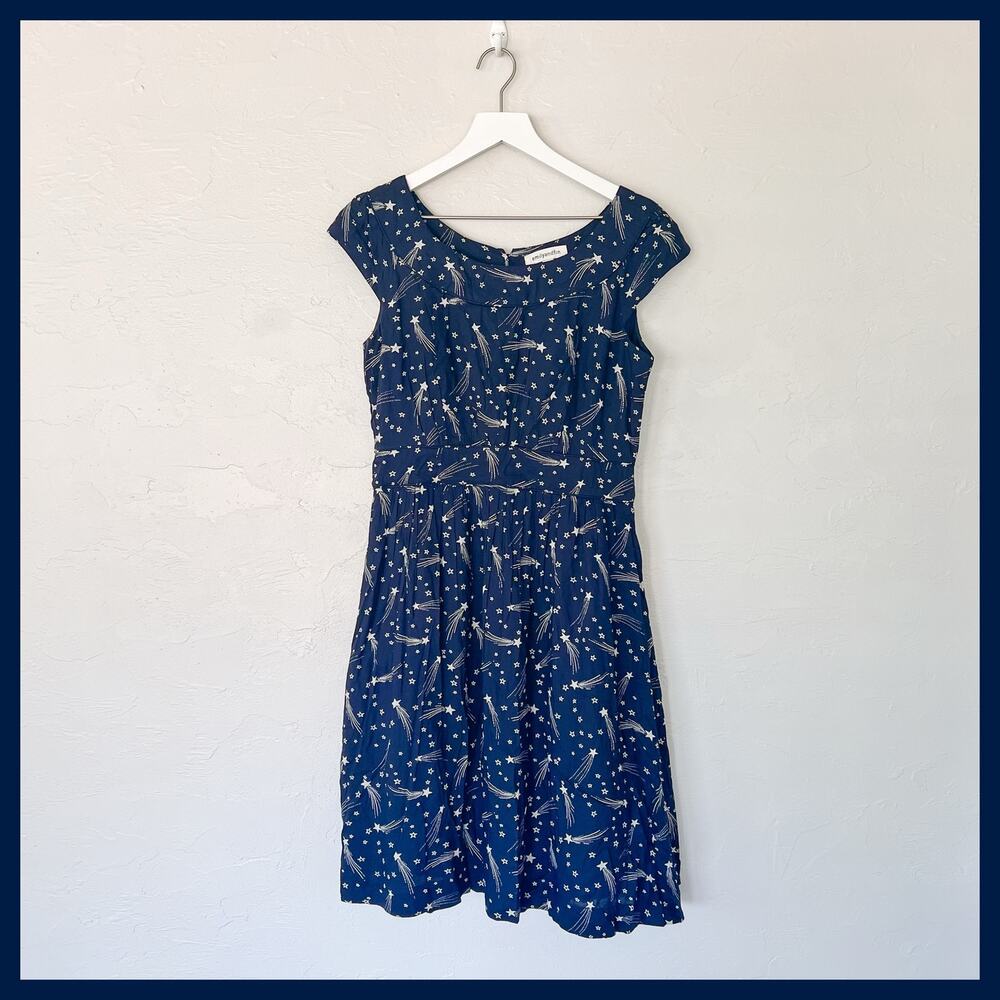 Modcloth Emily and Fin Day After Day A-Line Dress in Shooting Stars Large